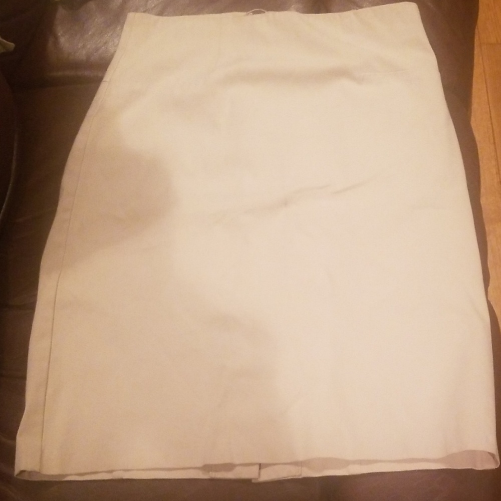 Tan pencil skirt